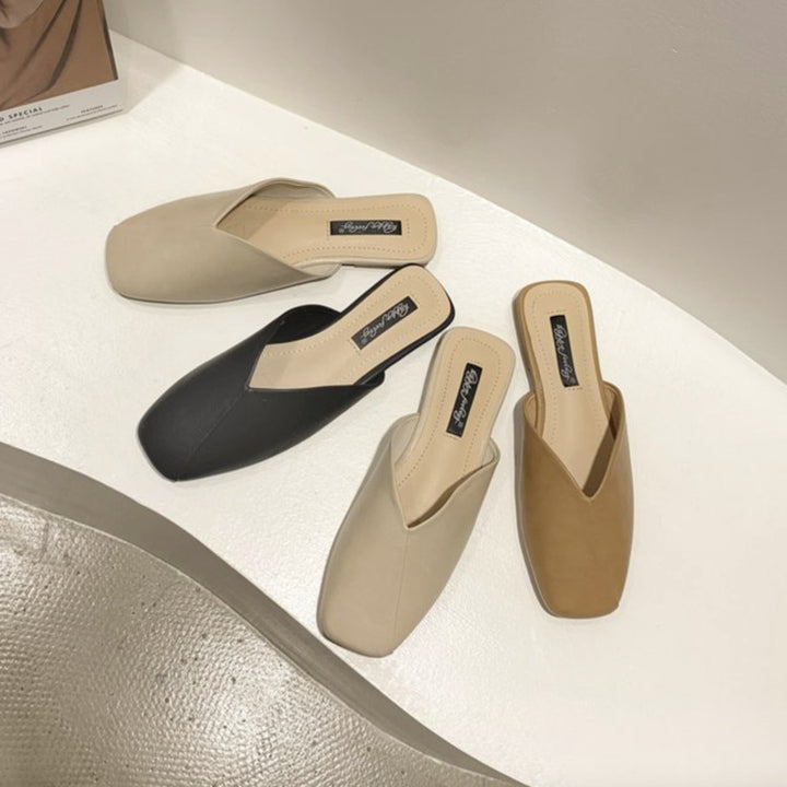 Damen Elegante und moderne Mules mit ausgefallenem Überkreuz-Design Drune