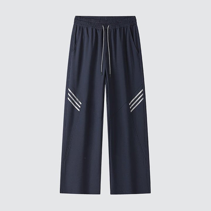 Herren Weite Relaxed-Freizeithose mit Tunnelzug & markanten Teilungsnähten Drune