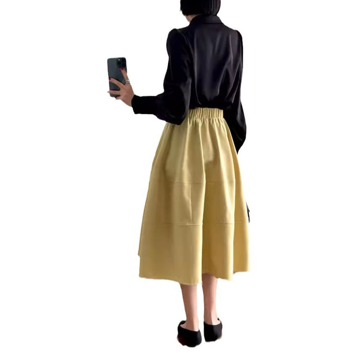 Damen Stylische, luftige 3/4-Arm Strickjacke und Midikleid Kombination Drune