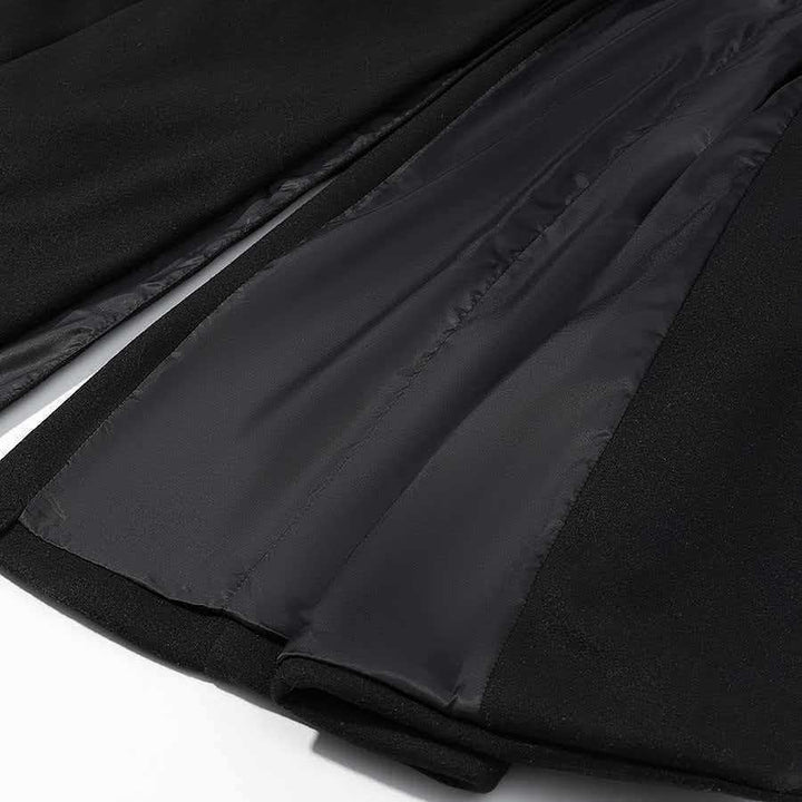 Damen Eleganter, figurbetonter Mantel mit Reverskragen Drune