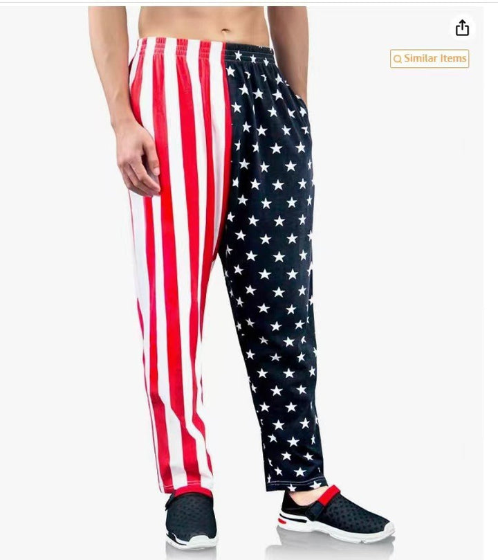 Herren Sportliche Jogginghose mit kreativem Mustermix Drune