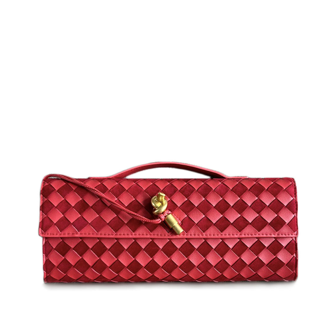Damen Woven Leather Abendtasche Drune