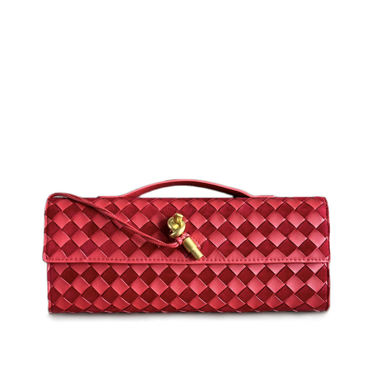 Damen Woven Leather Abendtasche Drune