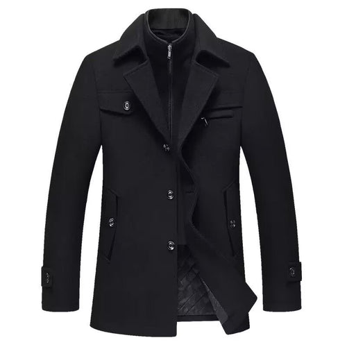 Herren Kurzmantel mit gesteppter Innenjacke und Stehkragen Drune