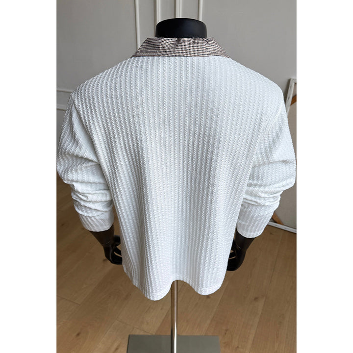 Herren Modischer Strickpullover mit strukturiertem Design Drune