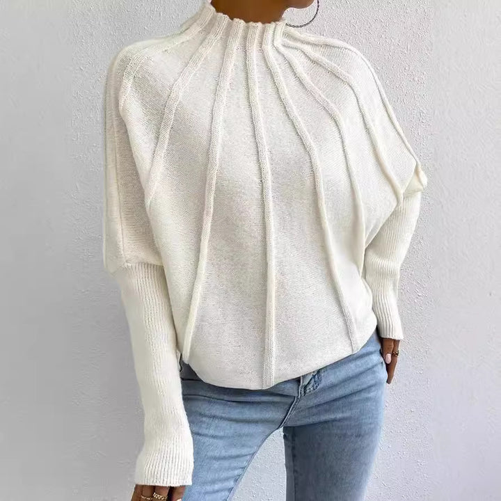 Damen Strickpullover mit hochgeschlossenem Kragen Drune