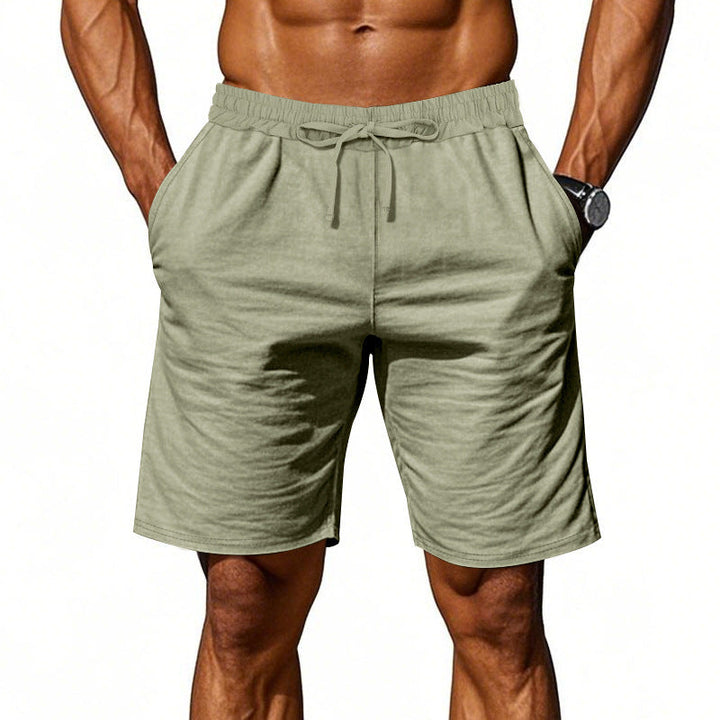 Herren nan lässige Baumwollmix Freizeitshorts mit elastischem Bund und Seitentaschen Drune