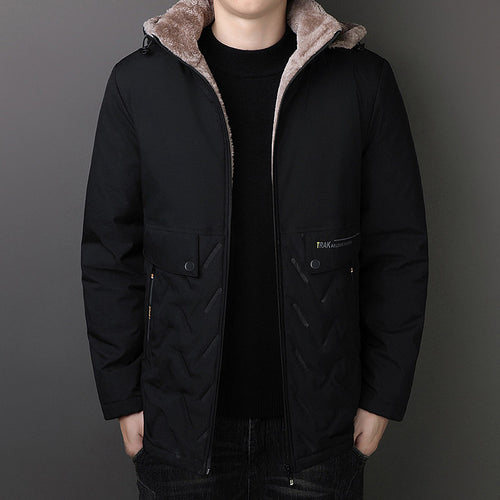 Herren Thermo-Parka mit Teddyfutter und Kapuze Drune