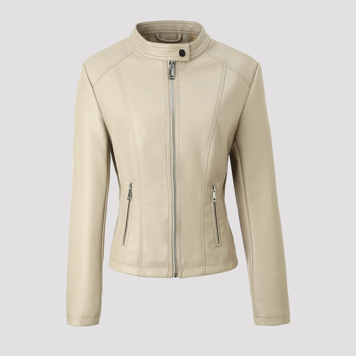 Damen Strukturierte Kunstlederjacke Drune
