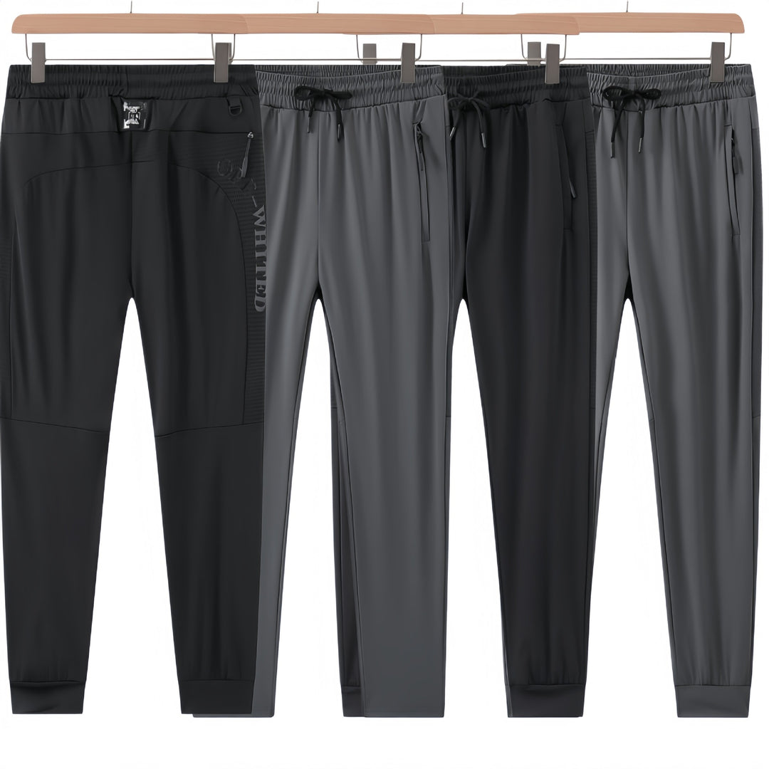 Herren Sportliche Trainingshose mit seitlichen Reißverschlusstaschen Drune