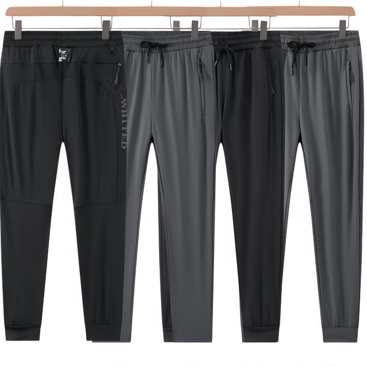 Herren Sportliche Trainingshose mit seitlichen Reißverschlusstaschen Drune