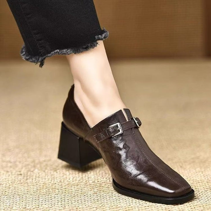 Damen Elegante Slingback-Stiefeletten mit Hochglanz-Optik Drune
