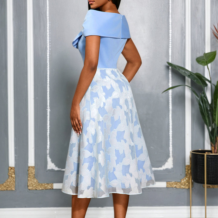 Damen Elegantes Cocktailkleid mit übergroßem Schleifen-Detail Drune