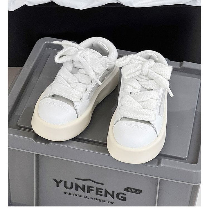 Damen modische Sneaker mit dämpfender Plateau-Sohle und stylischen Akzenten Drune