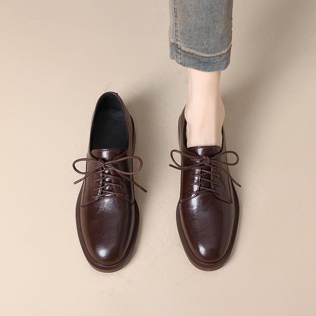 Damen Klassische Schnürschuhe aus Leder Drune