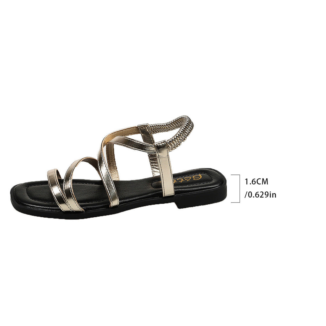 Damen Sportliche Riemensandalen mit modischen Zierdetails Drune