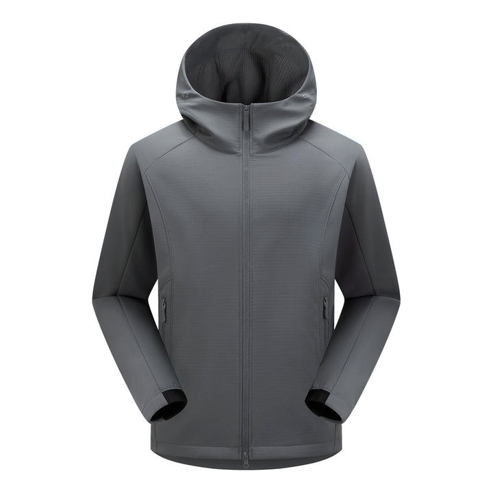 Herren Softshell-Outdoorjacke mit Kapuze, winddichter Membran und ergonomischem Schnitt Drune