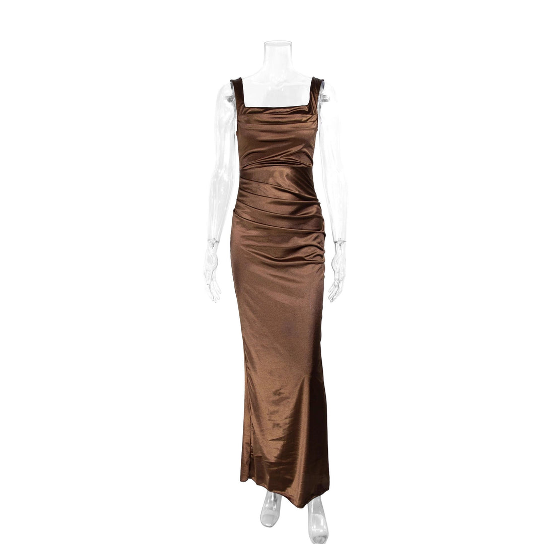 Damen Langarm Abendkleid Drune