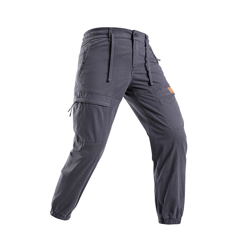 Herren Abenteuer‑Cargojogger aus Ripstop‑Baumwollmix mit Elastischem Bund, Knieeinsätzen und Multifachtaschen Drune