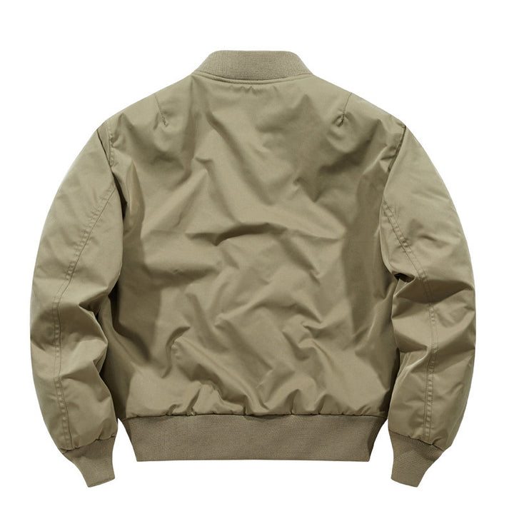 Herren Oversized Nylon‑Bomberjacke mit markanten Klappentaschen und Rippbündchen Drune