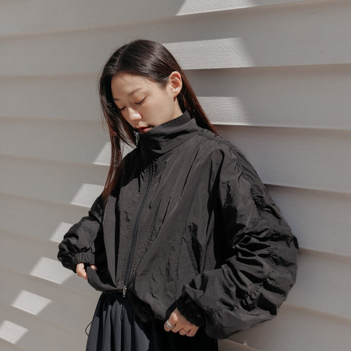 Damen trendige cropped Übergangsjacke Drune
