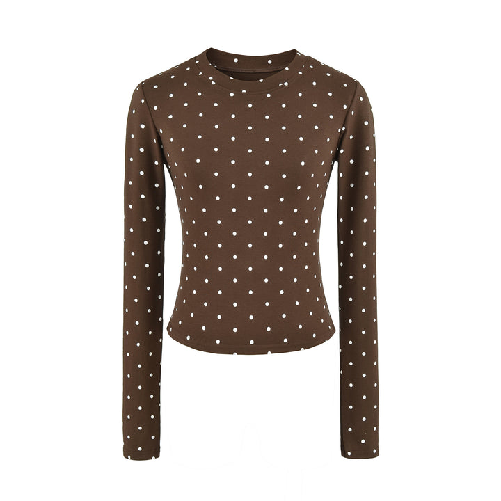 Damen Zweiteiliges Stretch-Jersey Lounge-Set mit Cropped Longsleeve und High‑Waist Schlaghose Drune