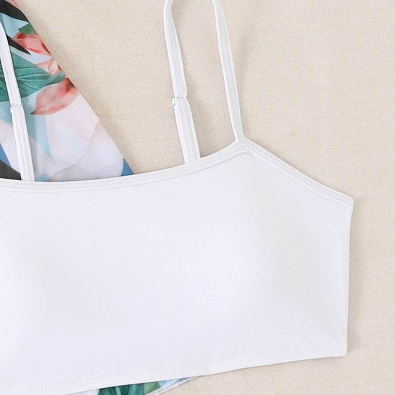 Damen Strandset mit floralem Kimono, Oberteil und Shorts Drune