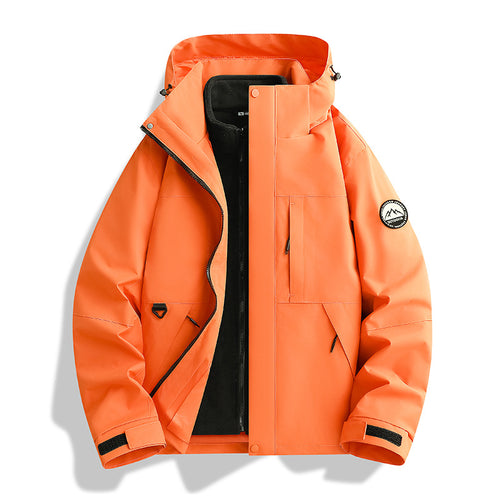 Damen Wasserabweisender Parka mit abnehmbarer Fleece-Innenjacke und Kapuze Drune