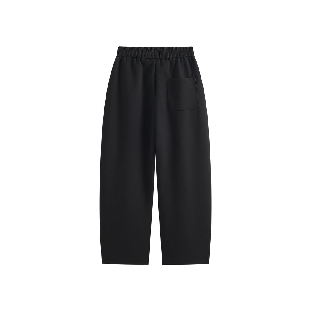 Damen Weite Jogginghose aus Baumwollmischung mit elastischem Kordelbund Drune