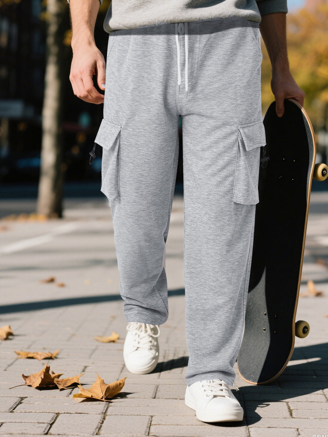 Herren lässige Cargo-Hose mit elastischem Bund und praktischen Seitentaschen Drune