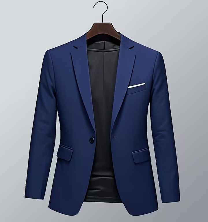 Herren nan taillierter Business-Sakko mit Stretchkomfort und modernem Revers Drune