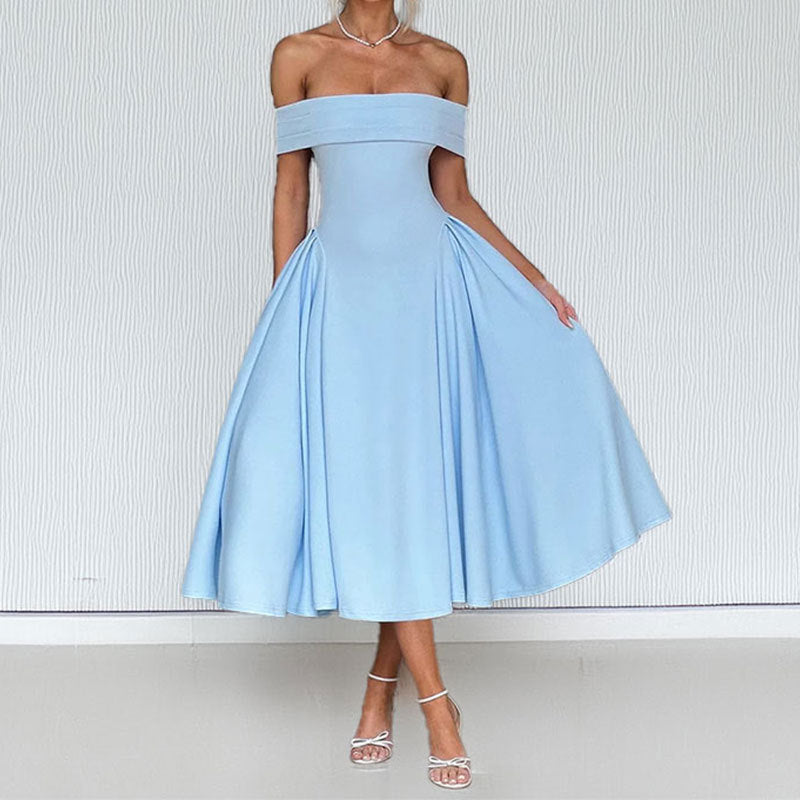 Damen Kleopard Abendkleid Drune