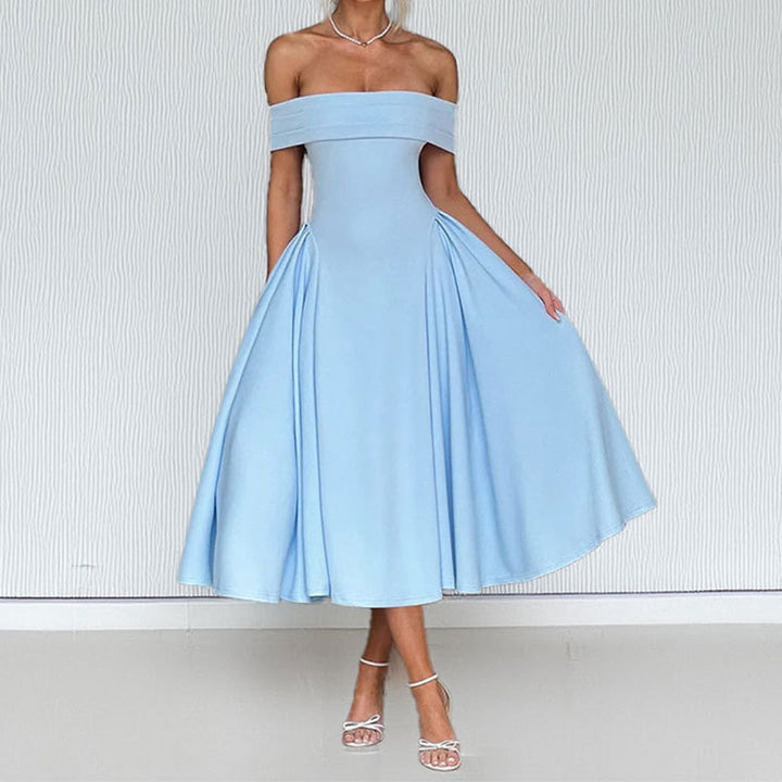 Damen Kleopard Abendkleid Drune