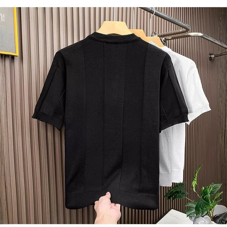 Herren Elegantes Strickshirt Drune