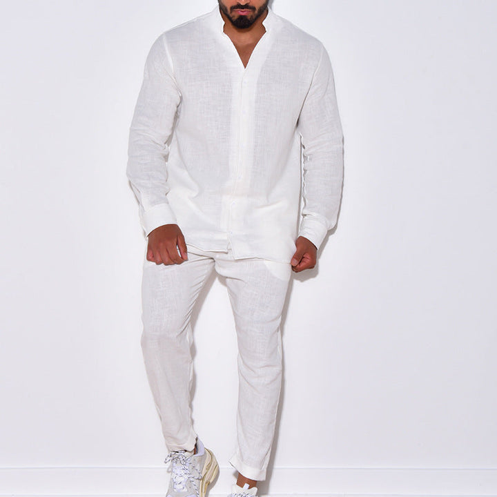 Herren Leinenanzug mit modernem Schnitt und lässigem Look Drune