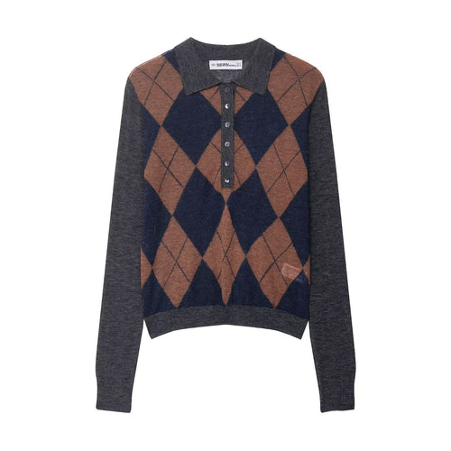 Damen Langarm-Polohemd Drune