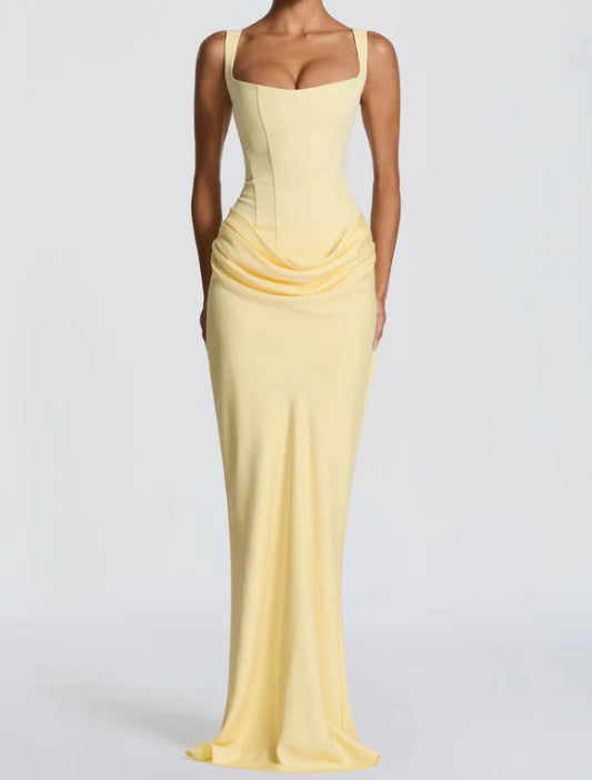 Damen elegantes Abendkleid mit raffinierten Drappierungen Drune
