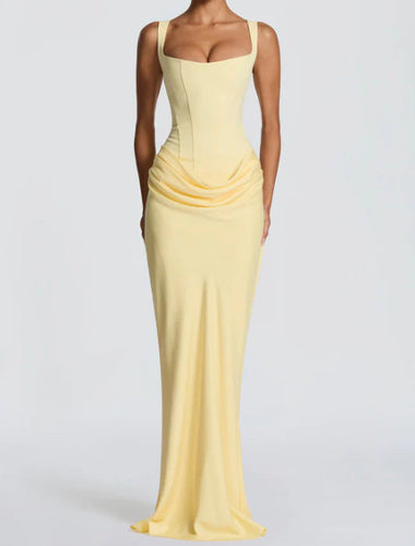 Damen elegantes Abendkleid mit raffinierten Drappierungen Drune