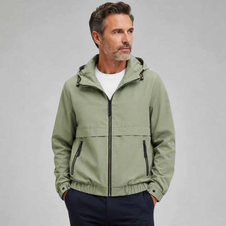 Herren Leichte Regenjacke mit verstellbarer Kapuze Drune