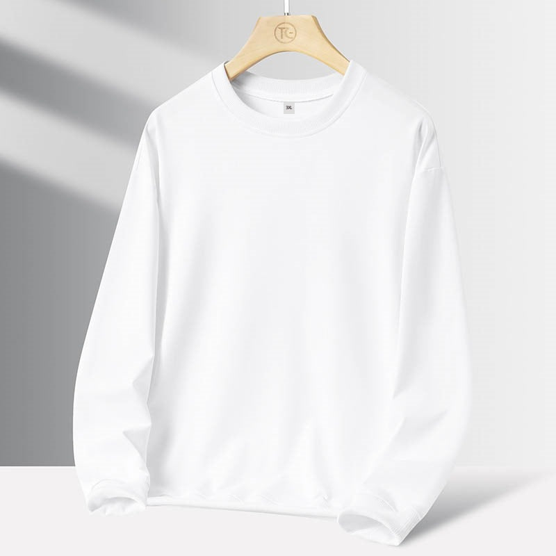 Herren Minimalistisches Rundhals-Sweatshirt mit französischer Terry-Innenseite & Oversize-Schnitt Drune