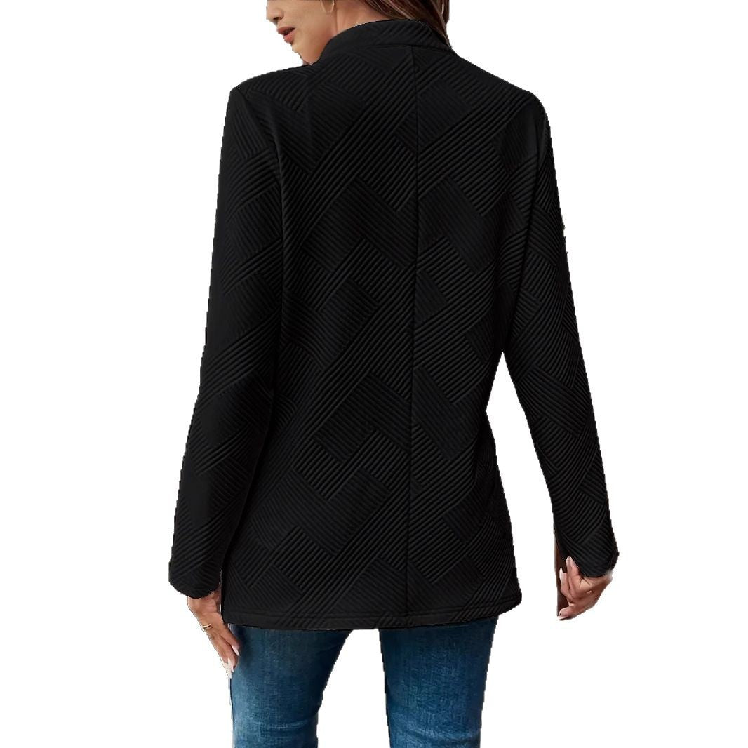 Damen Elegante und strukturierte Blazerjacke im minimalistischen Design Drune