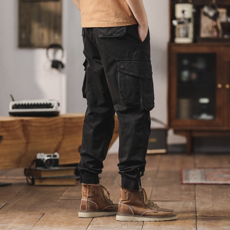 Herren Multifunktionale Cargohose mit elastischem Bund Drune