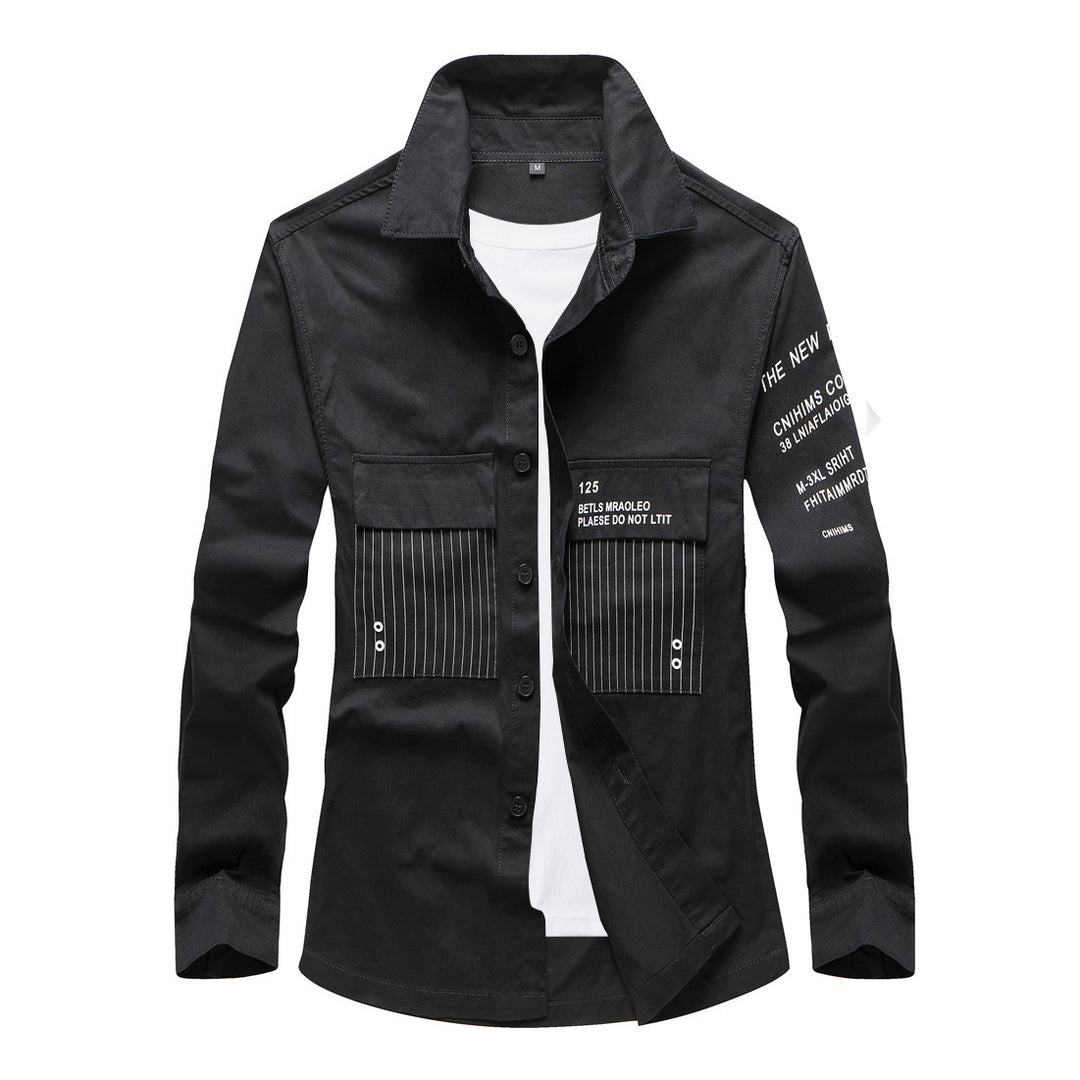 Herren Modische Utility-Hemdjacke Drune