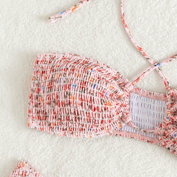 Damen Bandeau-Bikini mit raffinierten Schnürdetails Drune