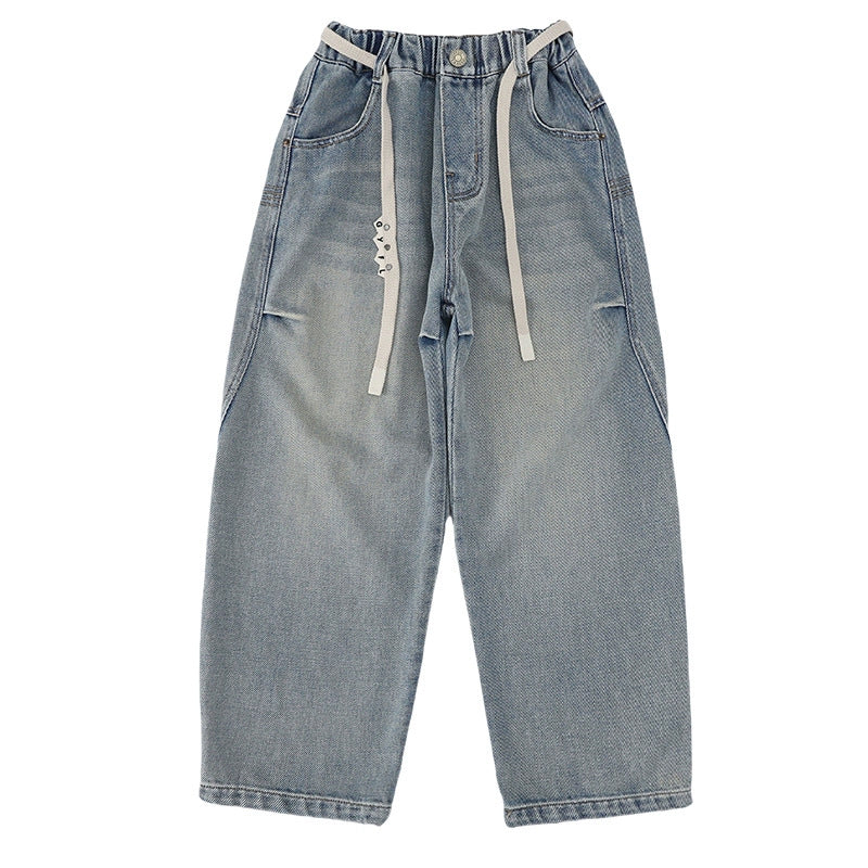 Unisex weite Baggy-Jeans mit einzigartigen Applikationen Drune