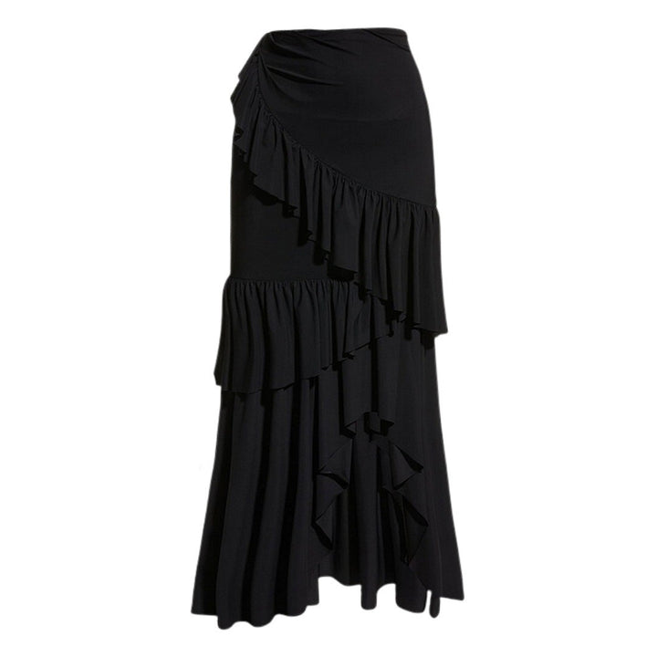 Damen Badeanzug mit floralem Volumen und passendem Wickelrock Drune
