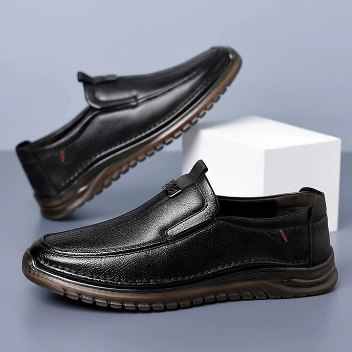 Herren Modische Leder Slipper Drune