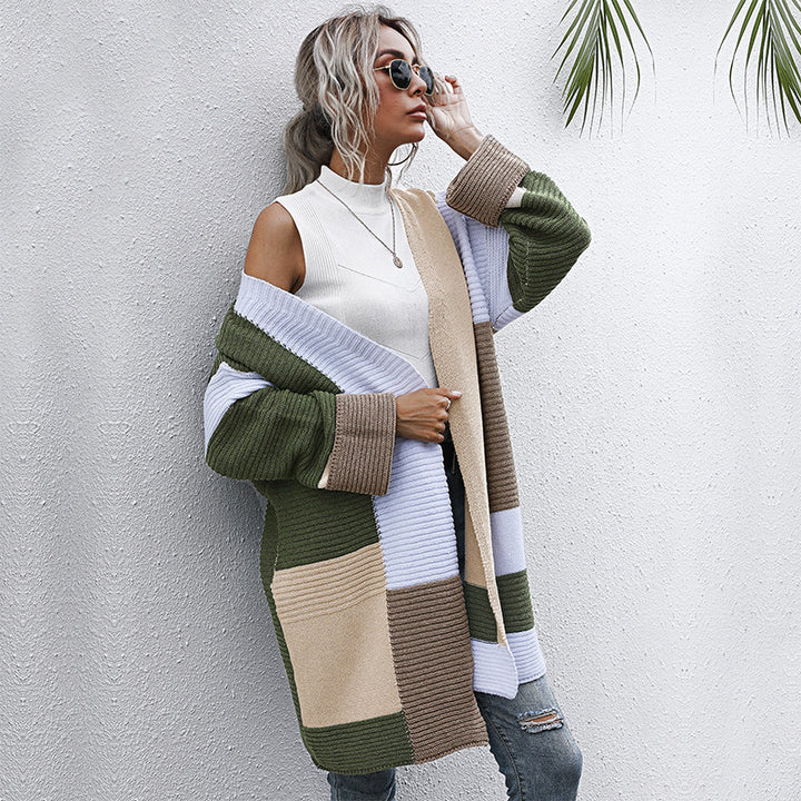 Damen Langärmlige Strickjacke Drune