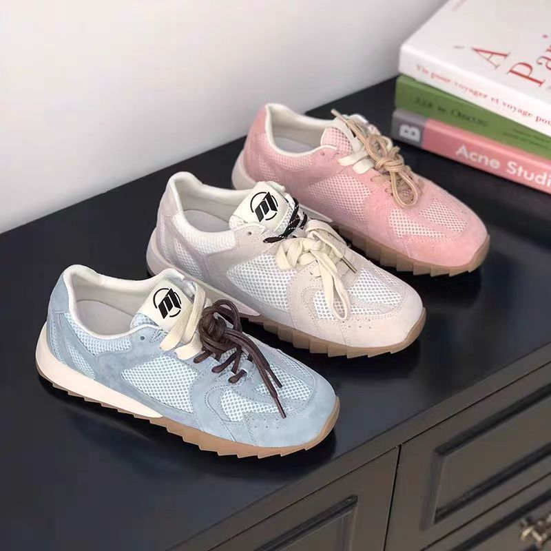 Damen Sportliche Sneakers mit atmungsaktiver Mesh-Oberfläche und rutschfester Laufsohle Drune
