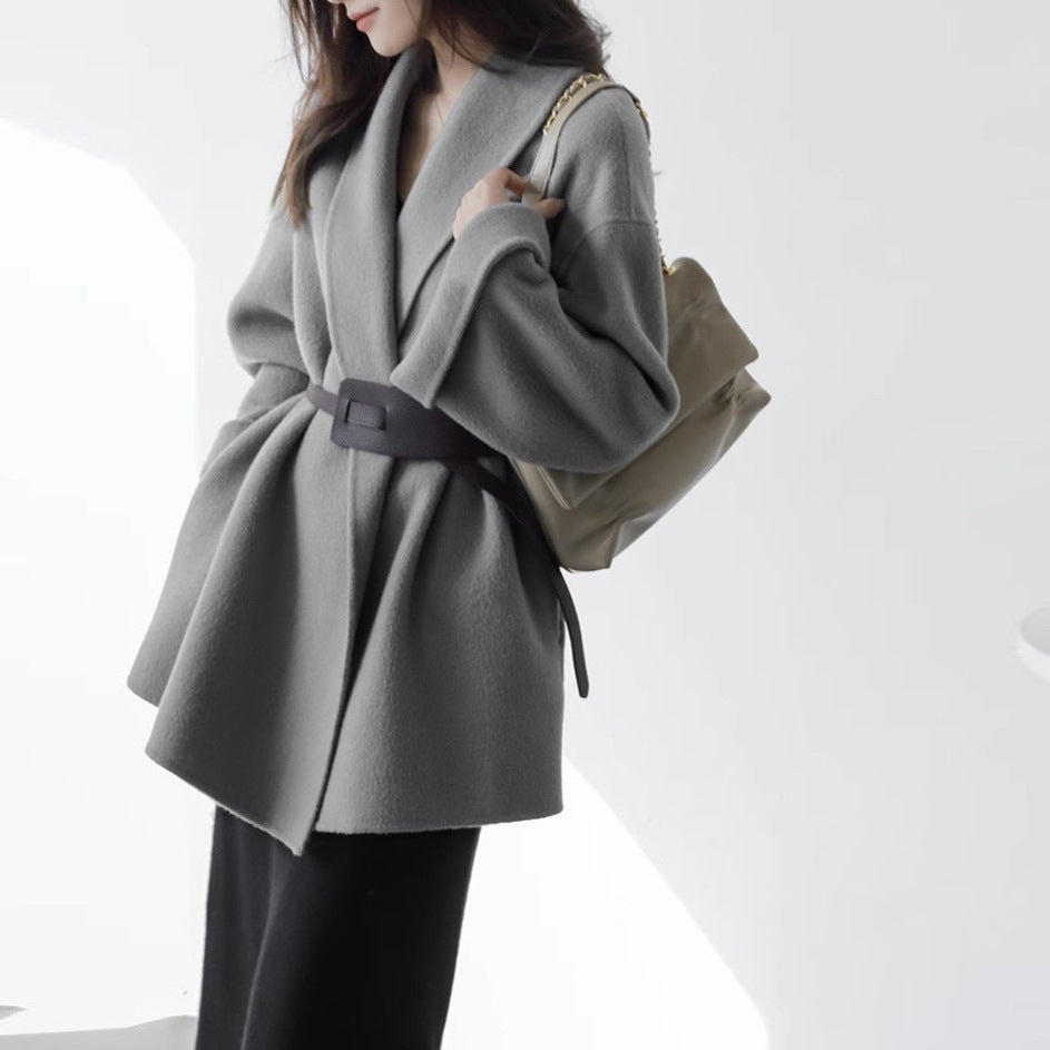 Damen Schicke und elegante Wickeljacke Drune